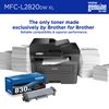 Brother MFC-L2820DW XL Wireless Monochrome All-in-One Laser Printer and Brother Genuine Toner: The only toner made exclusively by Brother for Brother. Reliable compatibility & superior performance.