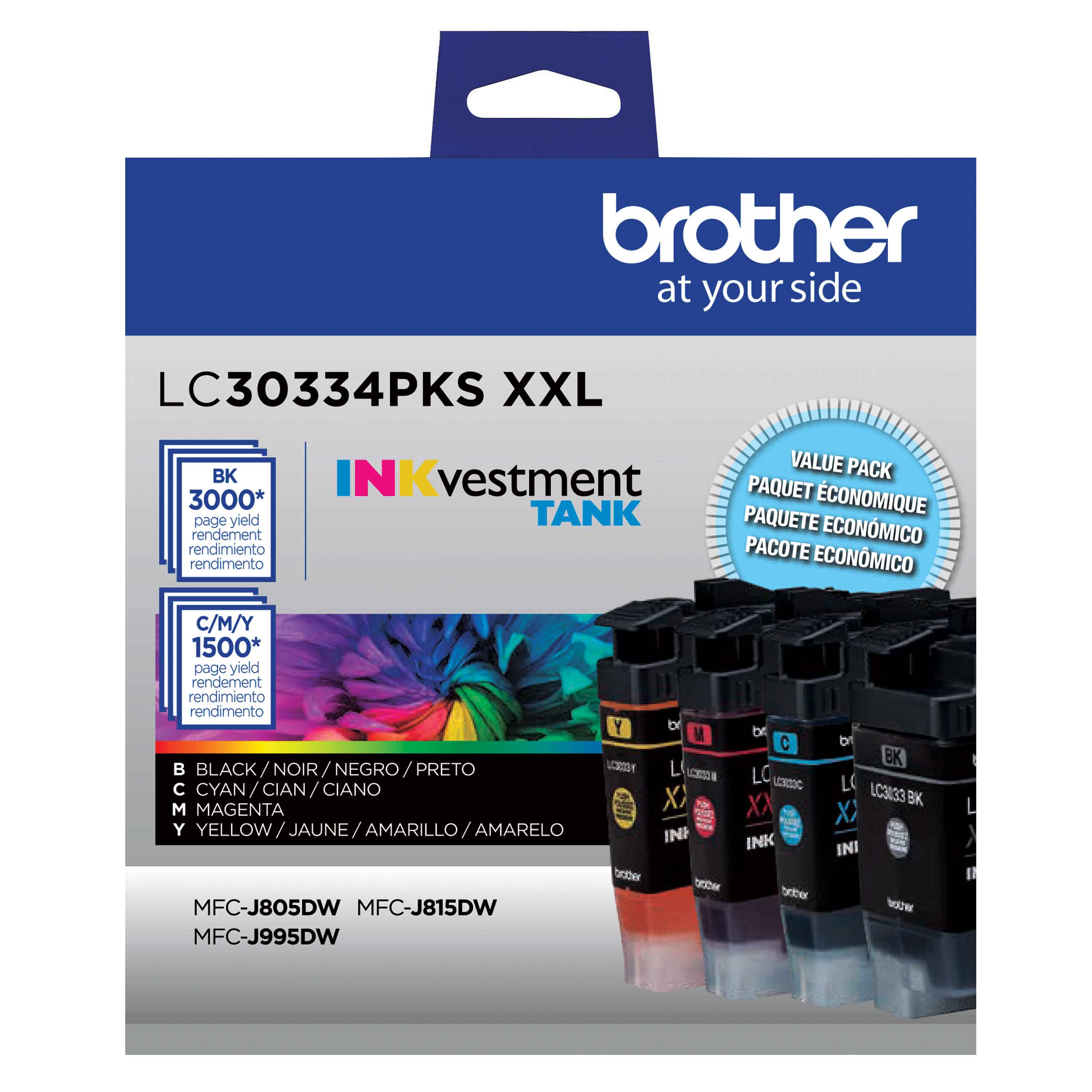 brother LC3133C、M、Y、BK LC30334PK | By Brother