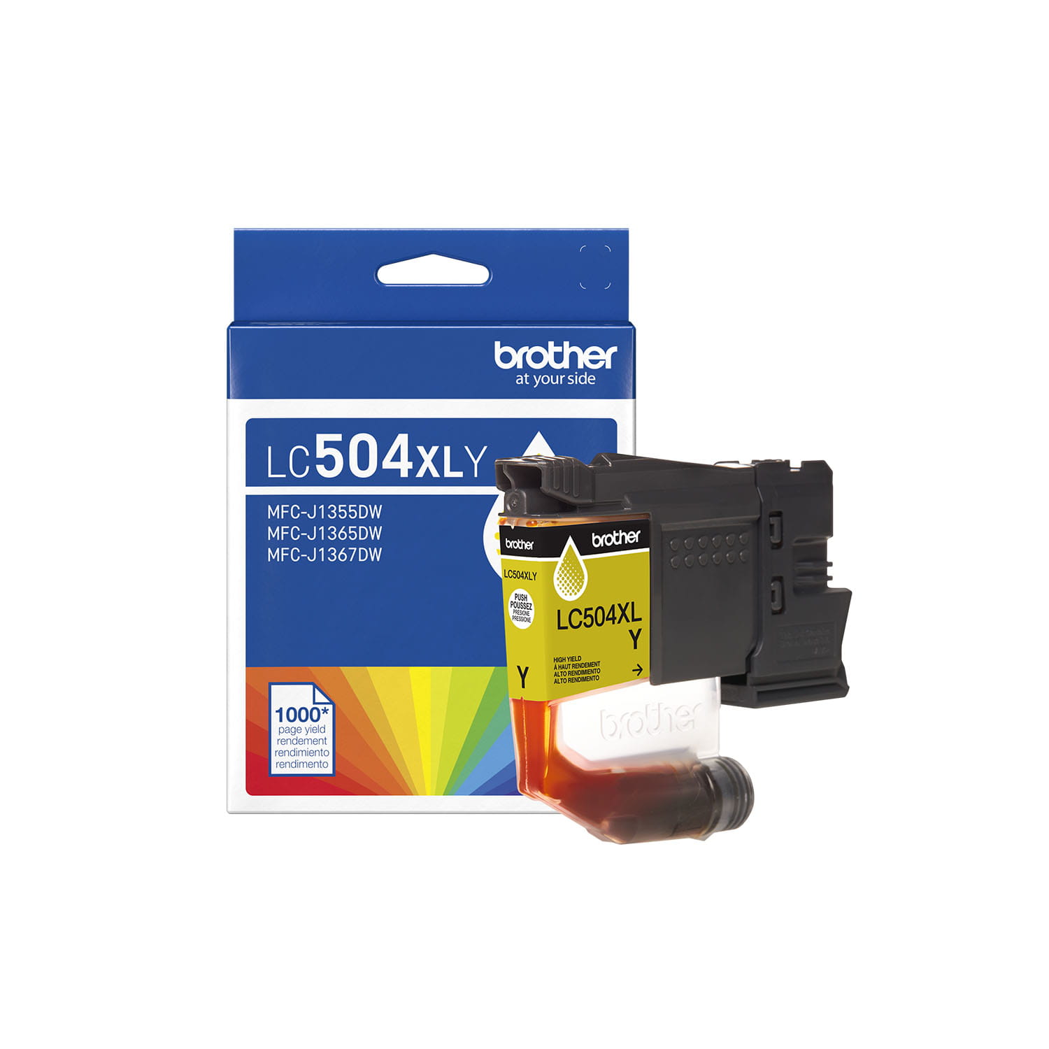 

Brother Genuine LC504XLY High Yield Yellow Ink Cartridge