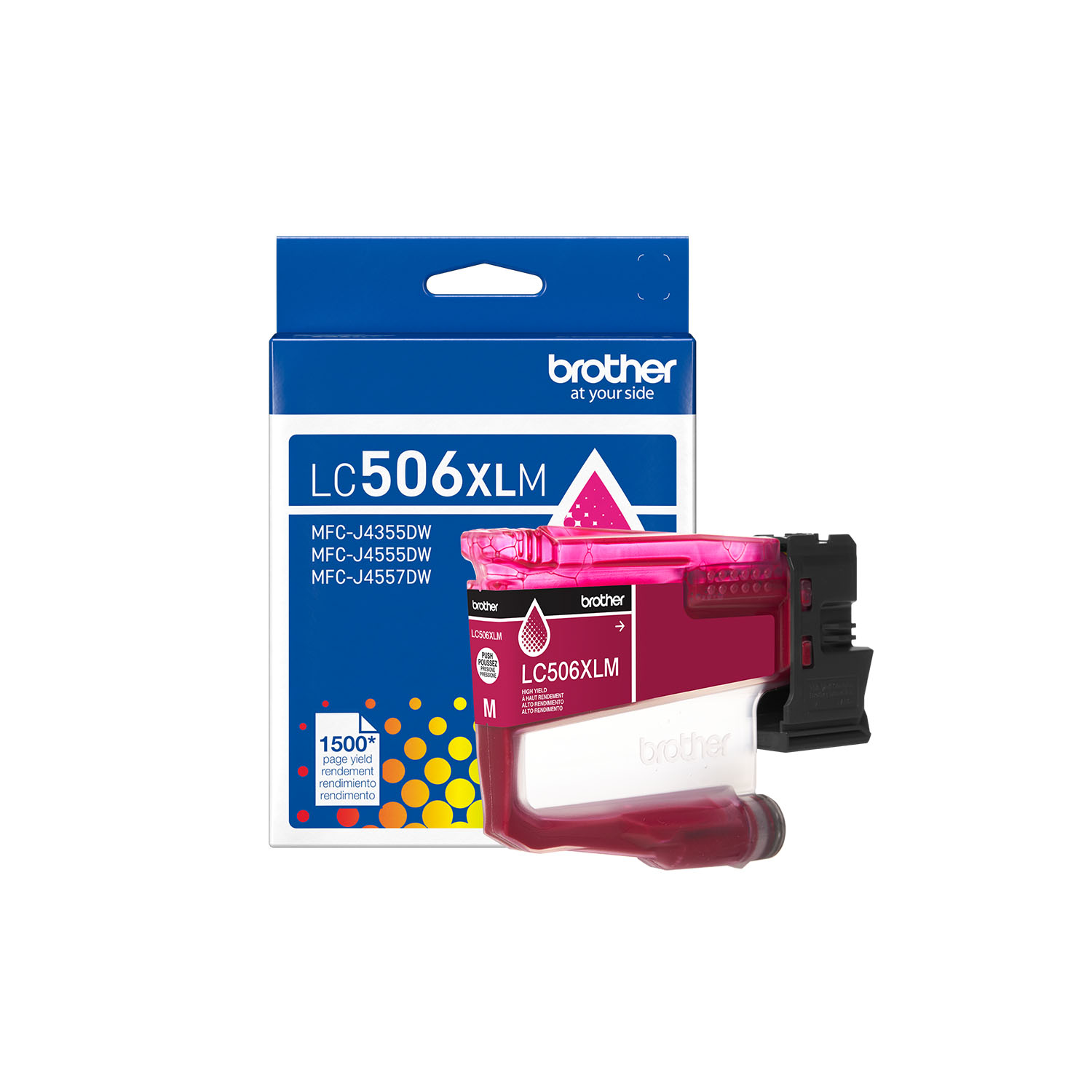 

Brother Genuine LC506XLM High Yield Magenta Ink Cartridge