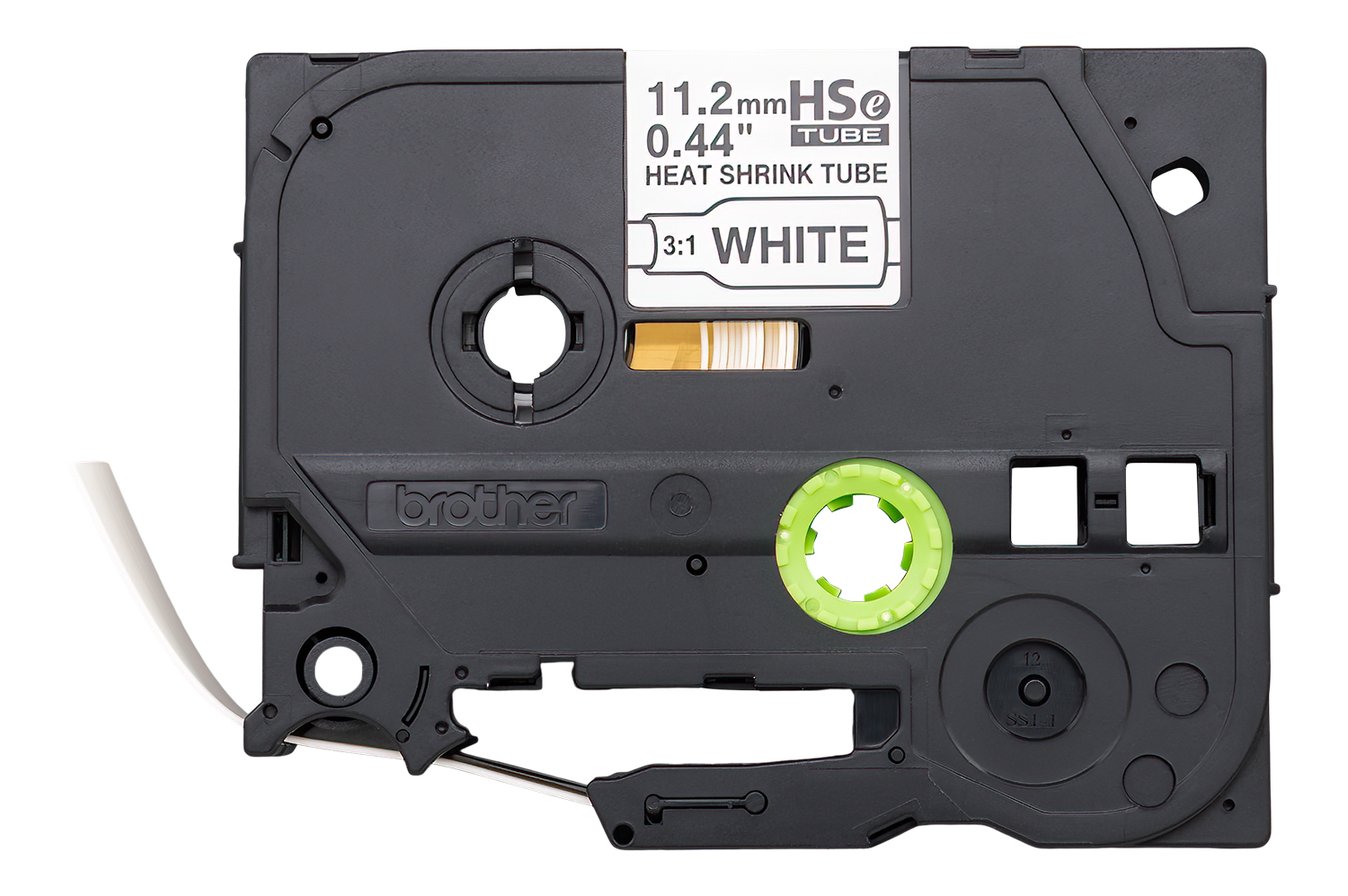 

Brother ~7/16in (AWG 8-18) x 4.9ft (11.2mm x 1.5m) Black on White 3:1 Heat Shrink Tube