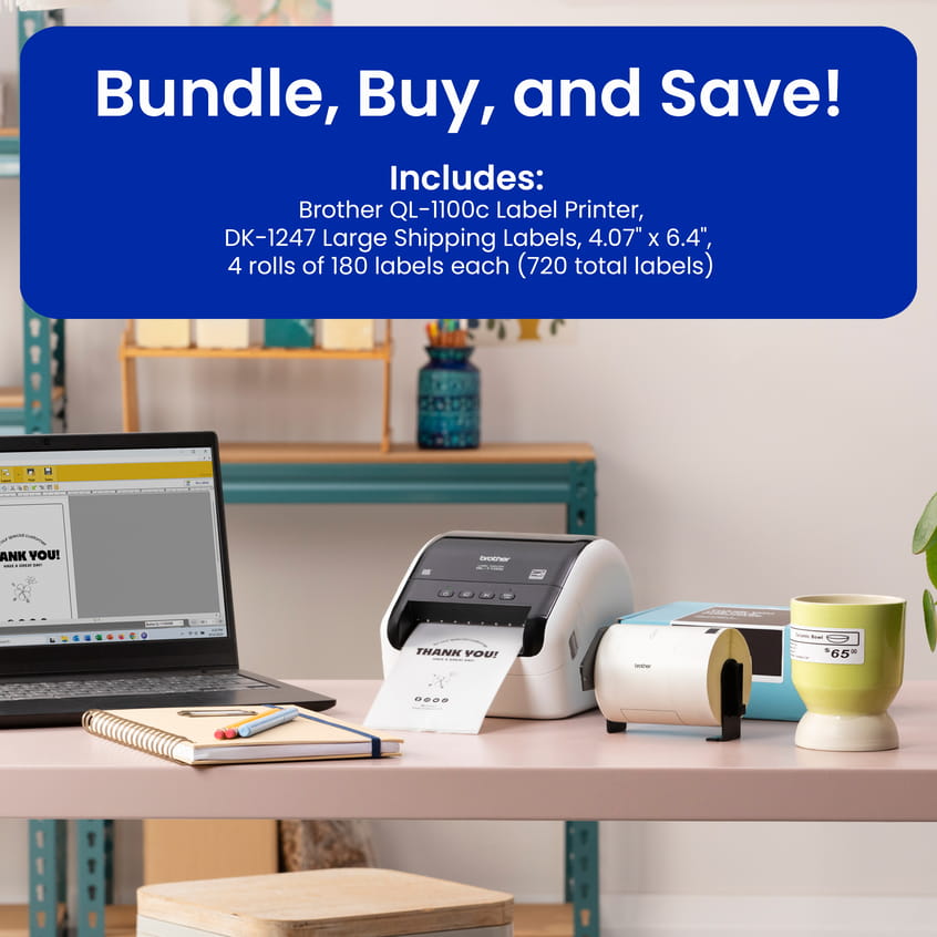 Brother QL-1100cv4 Bundle Pack | MobilePrintersLabelers | By Brother