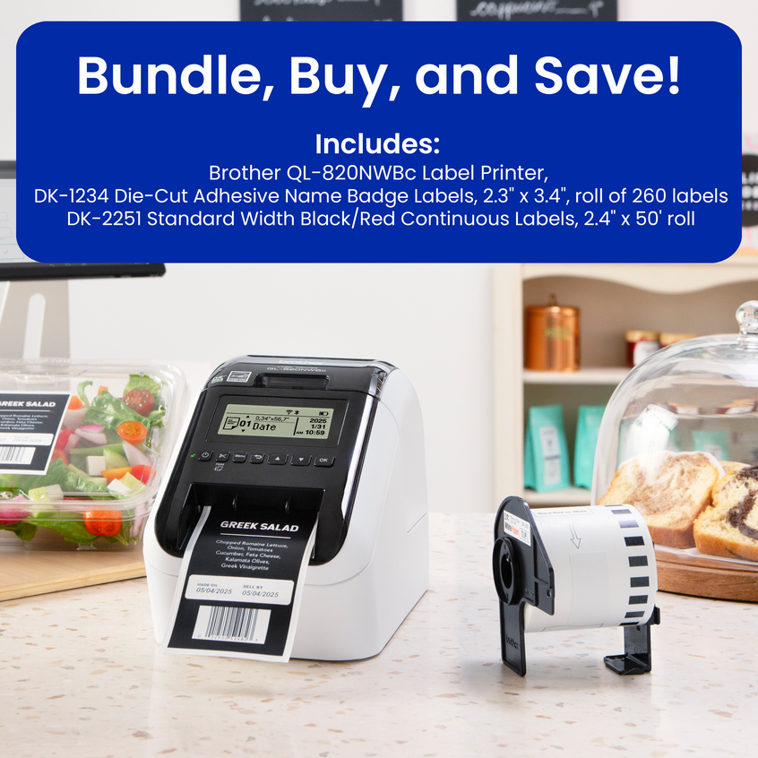 COHE⭐︎2冊 Brother QL-820NWBCv2 Bundle | MobilePrintersLabelers | By Brother