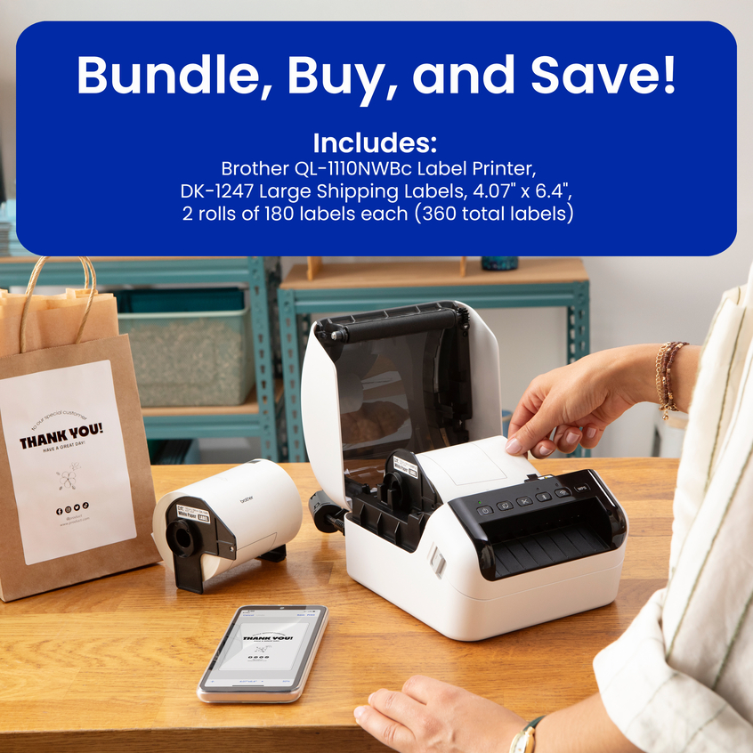 QL-1110NWBCv2 Bundle Pack | MobilePrintersLabelers