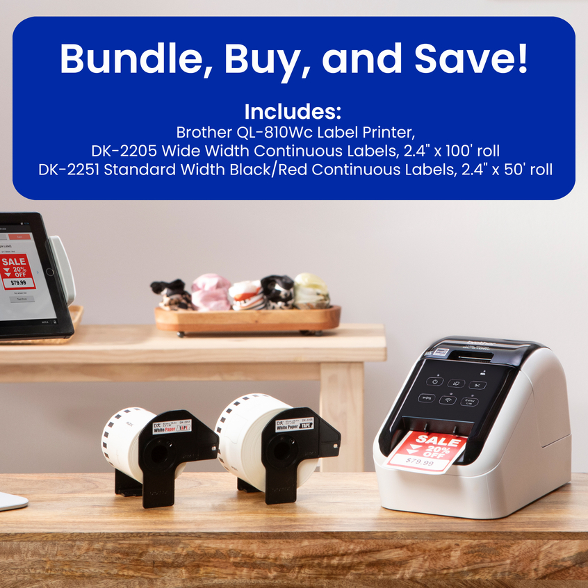 Brother QL810WCV2 | MobilePrintersLabelers | LabelMakersPrinters