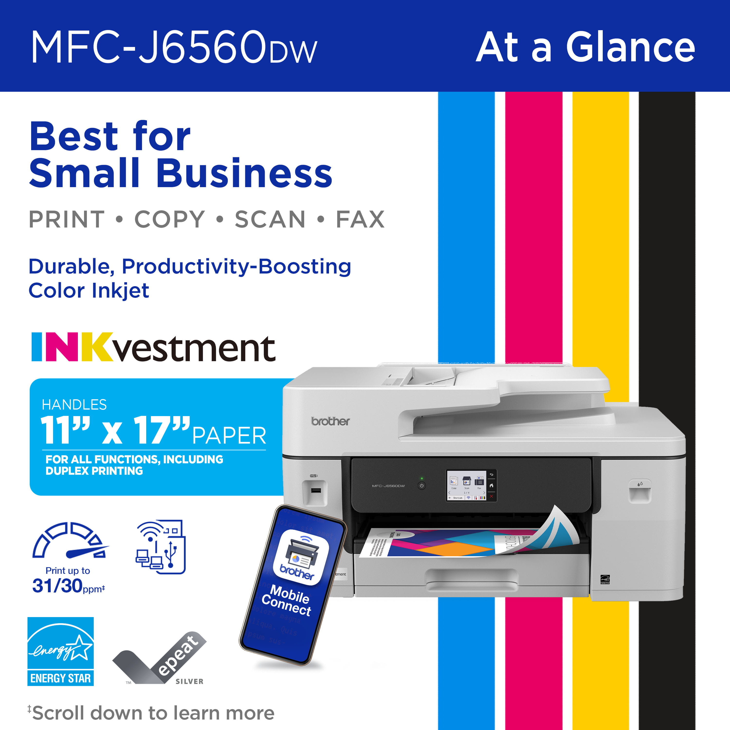 MFC-J6560DW | PrintersAIOs | PrintersAIOsFaxMachines | By Brother