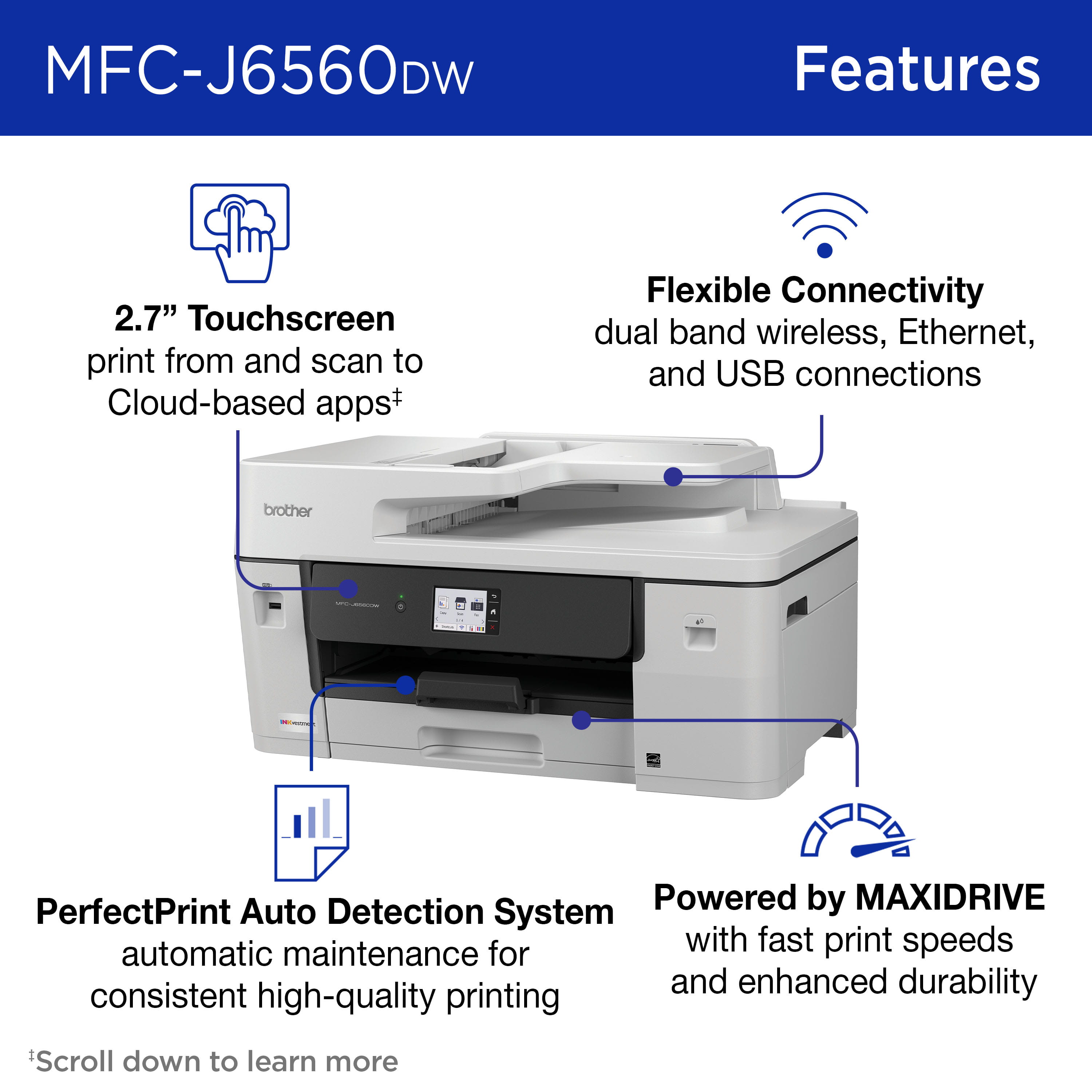 MFC-J6560DW | PrintersAIOs | PrintersAIOsFaxMachines | By Brother