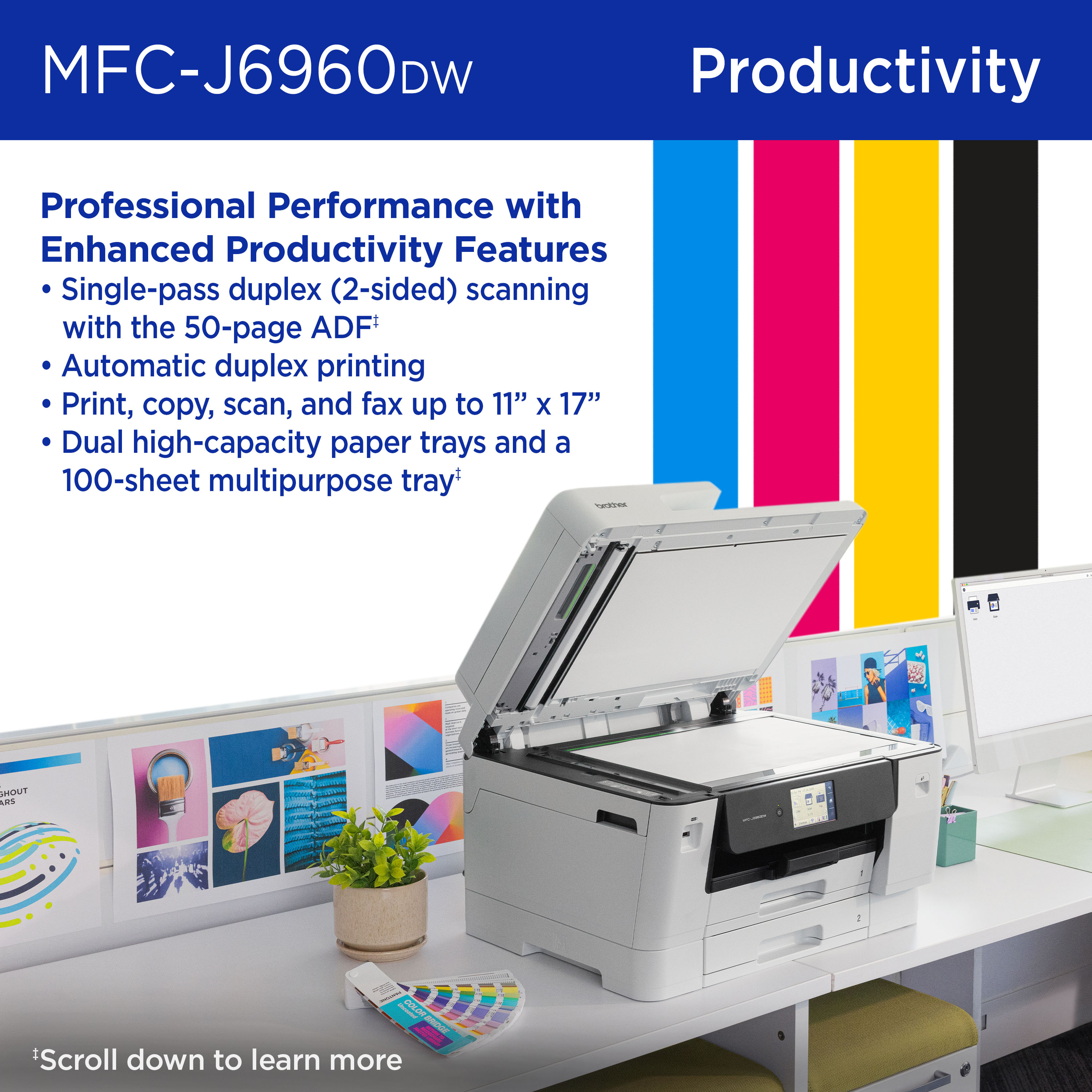 MFC-J6960DW | PrintersAIOs | PrintersAIOsFaxMachines | By Brother