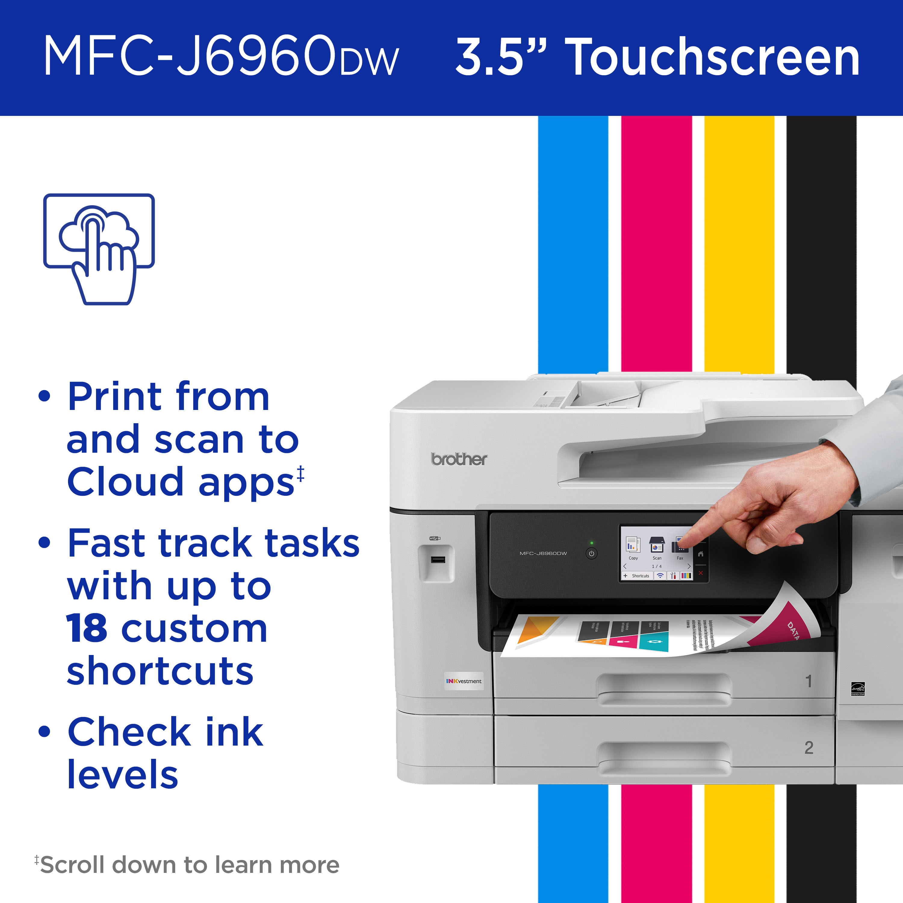 MFC-J6960DW | PrintersAIOs | PrintersAIOsFaxMachines | By Brother