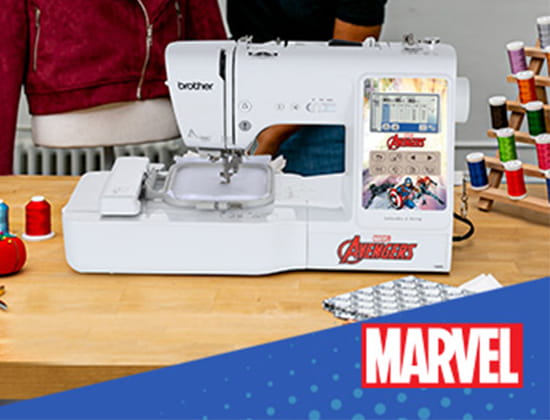 Brother LB5500M Sewing Machine with Marvel Logo