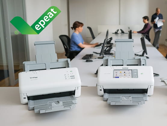 Brother EPEAT Printers and Scanners in an office setting