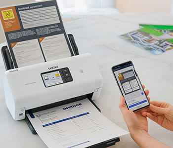 ADS3300W with document loaded