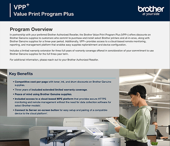 Brother Value Print Program Brochure Cover