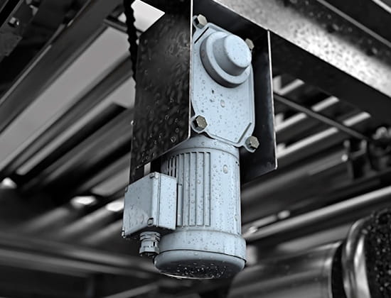 Conveyor equipment for materials handling powered by Brother Gearmotor