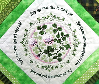 St. Patrick's day quilt. 