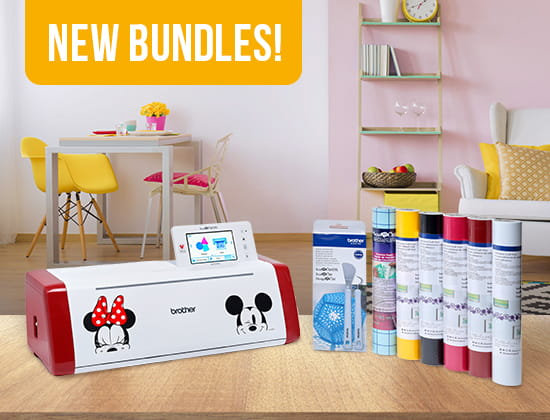New Bundles featuring a Disney ScanNCut machine with vynil. 