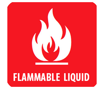 Flammable liquid label