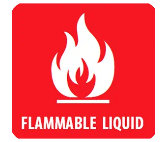 Flammable liquid label