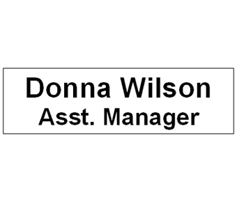 Name tag label
