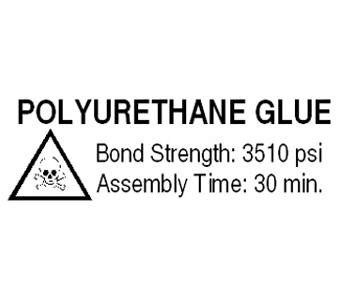 Polyurethane Glue Label