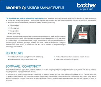 QL Visitor Management Flyer