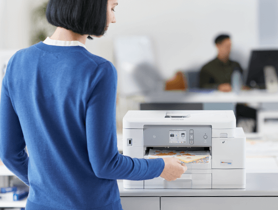 Two paper trays for high paper volume