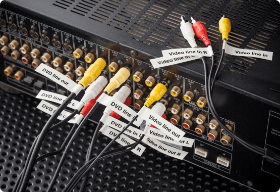 Organized AV cables