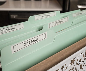 P-touch Labels for Organizing Files - Brother