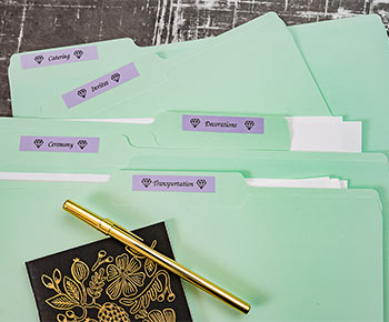 P-touch Labels for Organizing Files - Brother