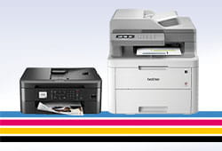 Two Brother Printers with Refresh Colors Under