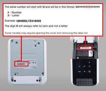 QL Label Maker Serial Number