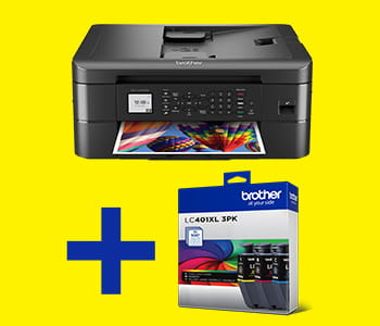 Brother printer with ink package