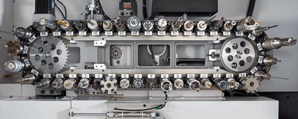 40-tool storage capacity