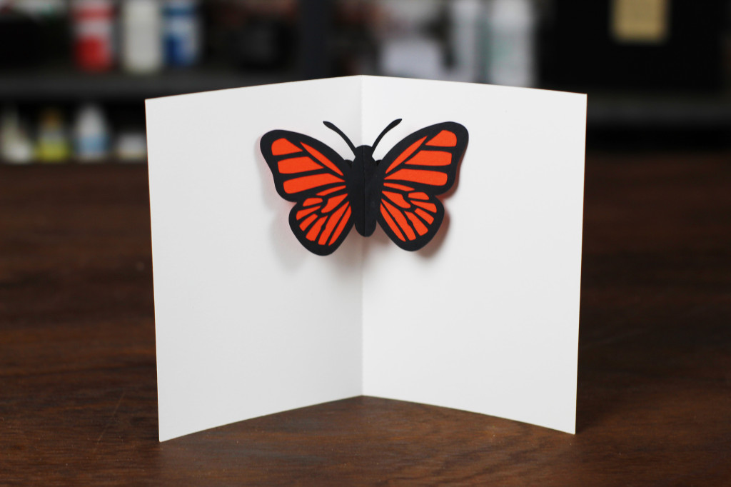 Butterfly Pop Up Card Front - Landscape