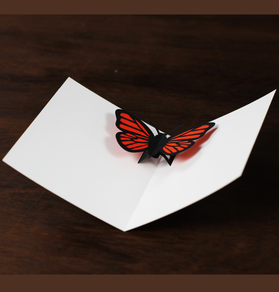 Butterfly Pop Up Card - Portrait