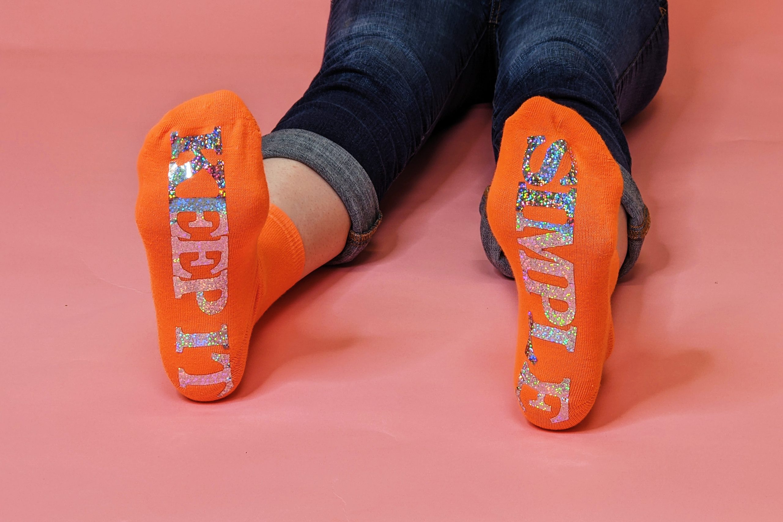 orange sock design