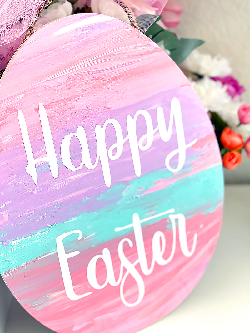 Painted Easter Sign