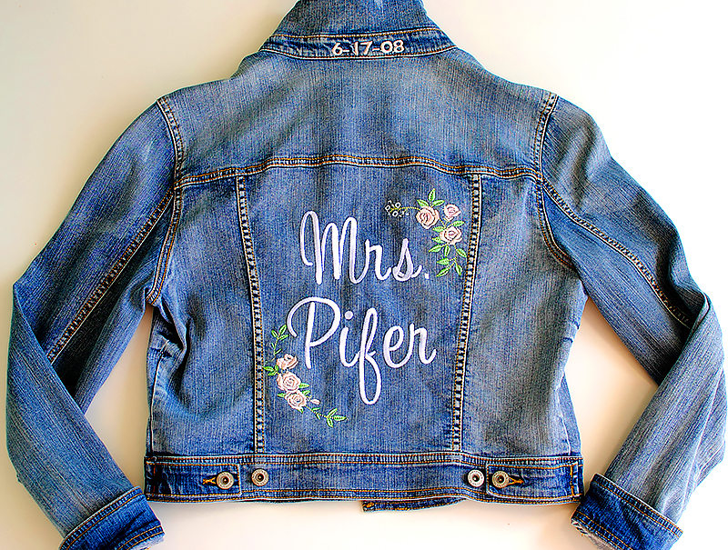 How To Sew An Embroidered Bridal Denim Jacket | Stitching Sewcial