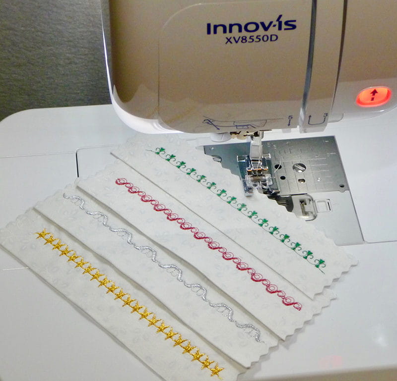 Quick tip for Sewing with Metallic Thread 