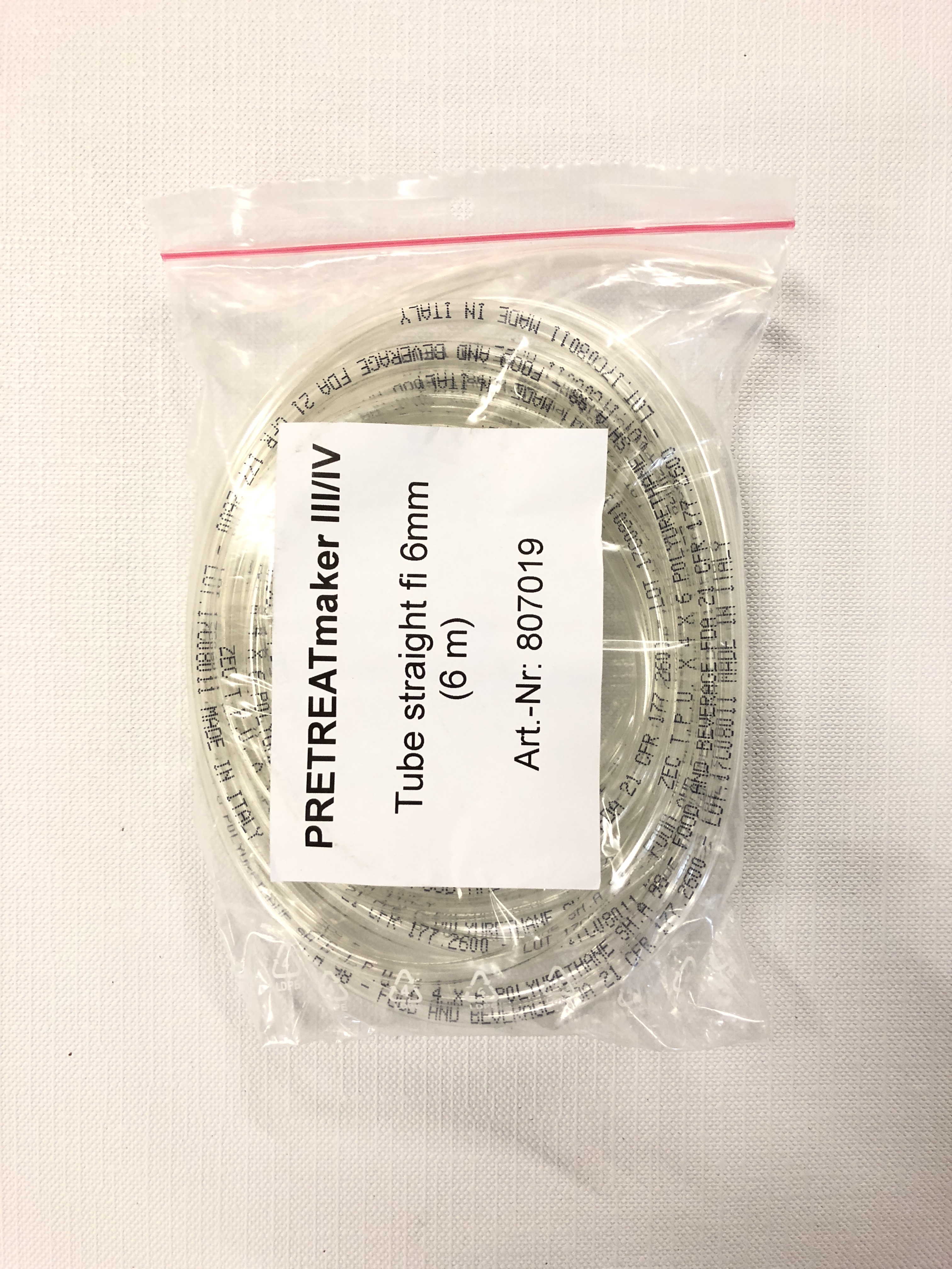 Pretreat Maker III/IV/V/Basic Tube Straight 6mm