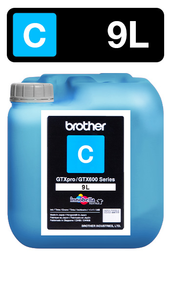 9 Liter Cyan Ink Container for Brother GTX (While Supplies Last)