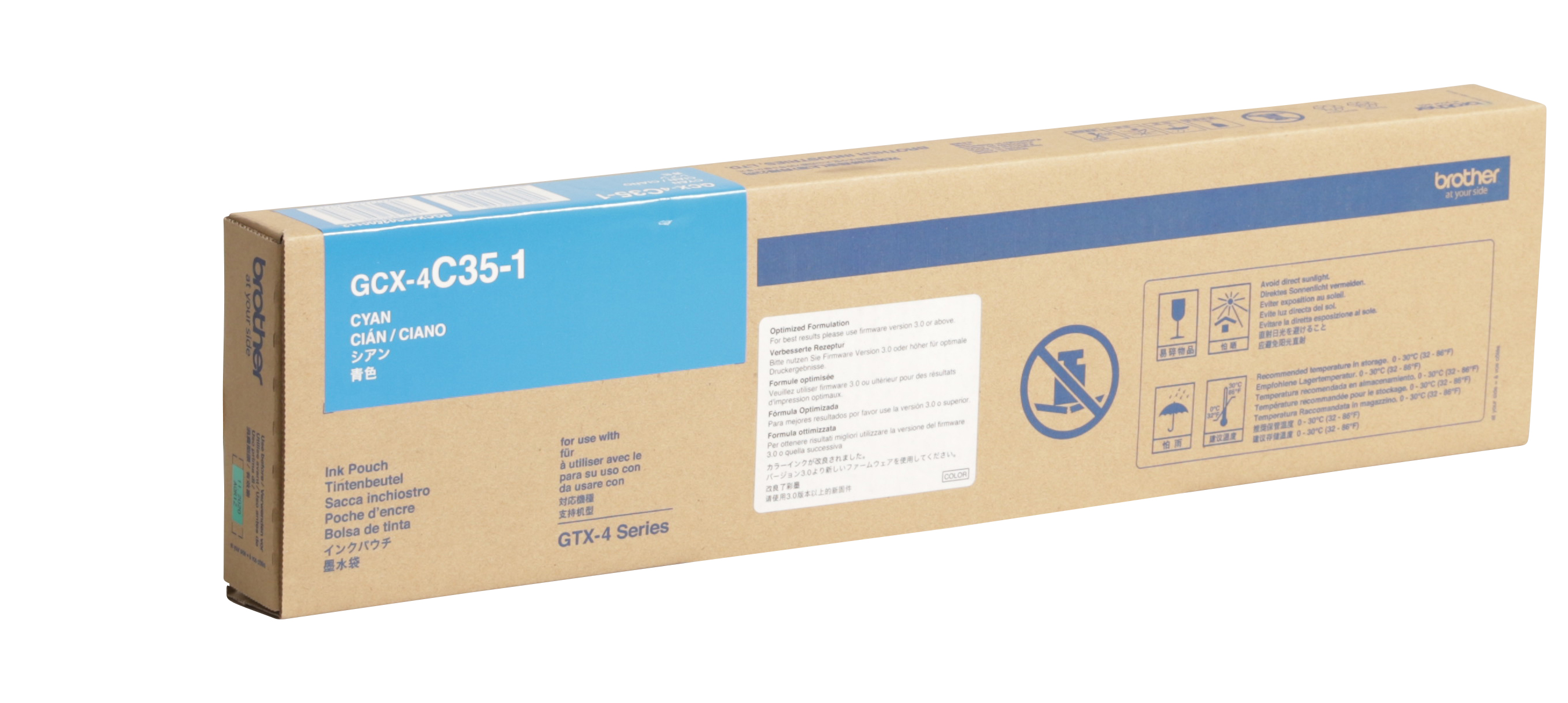 350cc Cyan Ink Pouch for Brother GTX printer