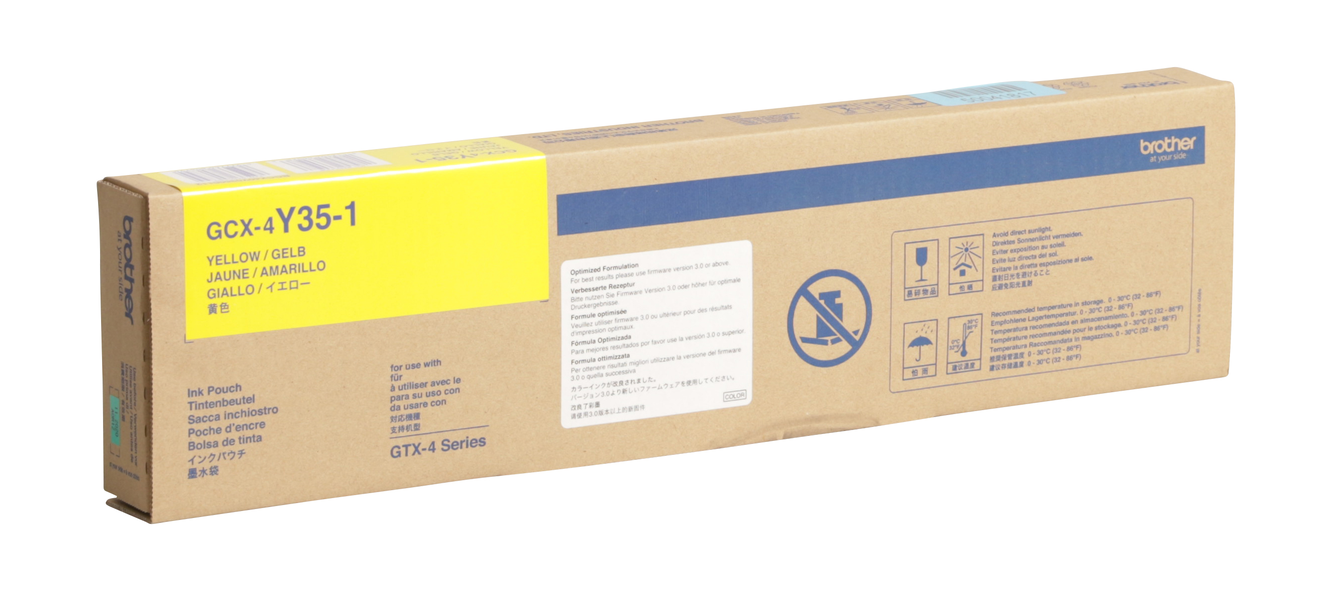 350cc Yellow Ink Pouch for Brother GTX