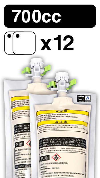 GTX 700cc White Ink (12/2 Packs)