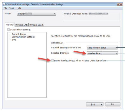 change wifi password on brother printer