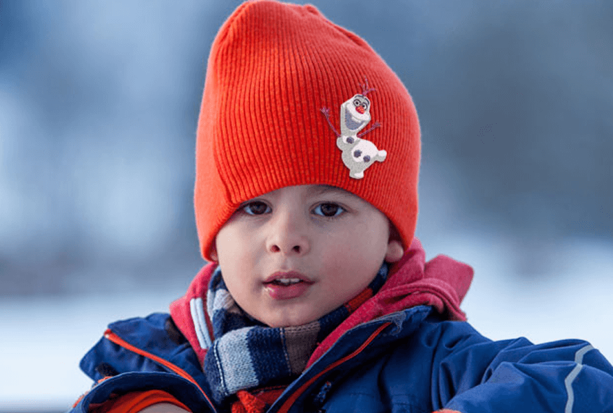 Disney Olaf from Frozen embroidery on knit cap