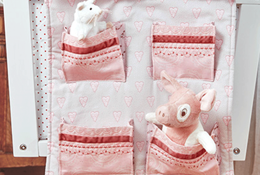 Organizer with pockets for child's room