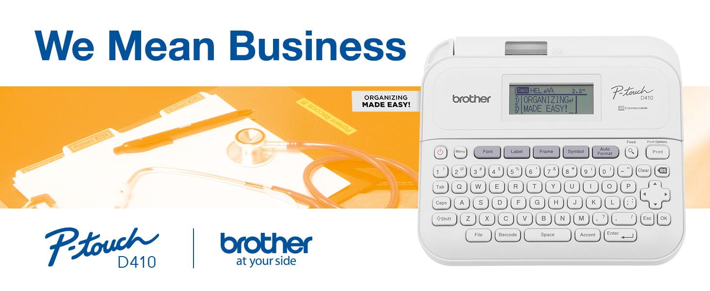 Brother P-touch D410: We Mean Business