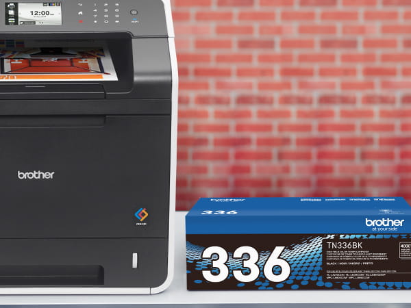 Brother TN336 toner with MFCL8600CDW laser all-in-one printer
