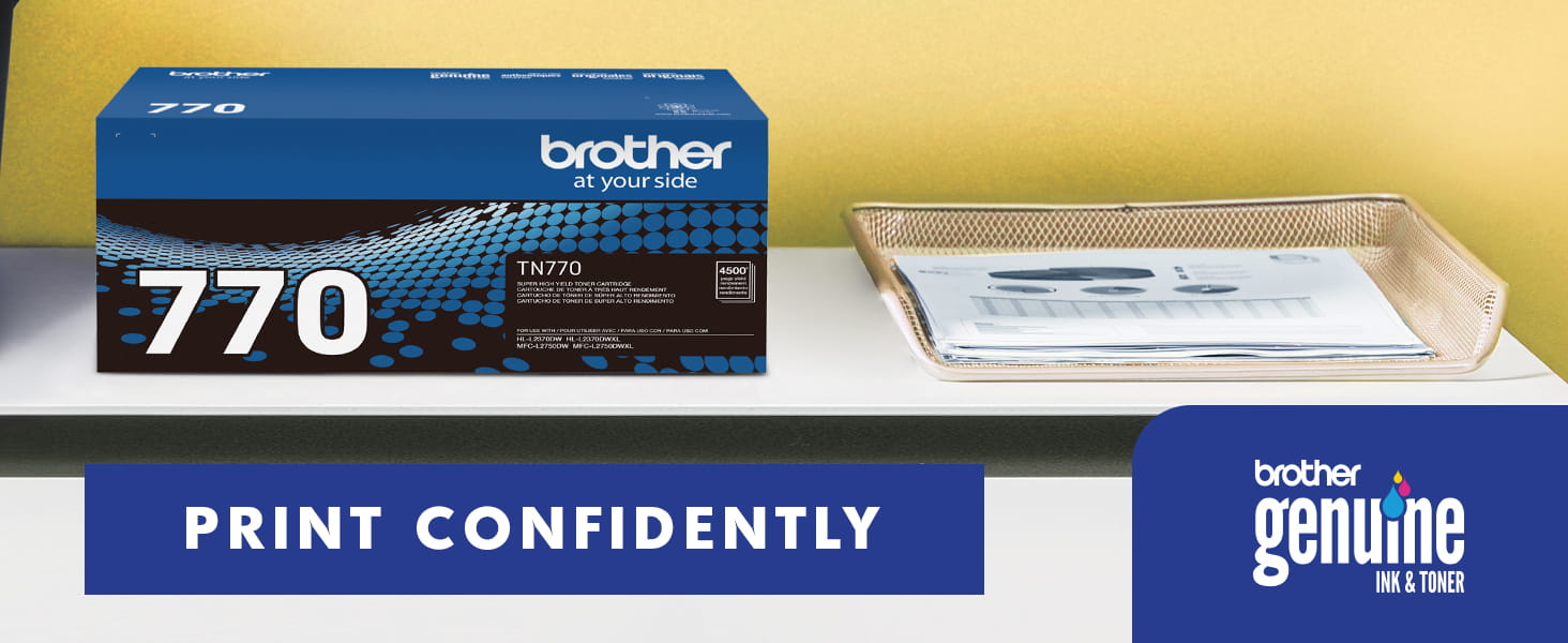 Print confidently with Brother Genuine Ink & Toner